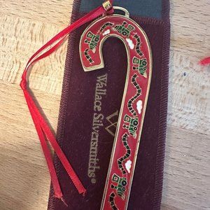 Wallace Silversmiths 2004 and 2006 Candy Cane Ornaments